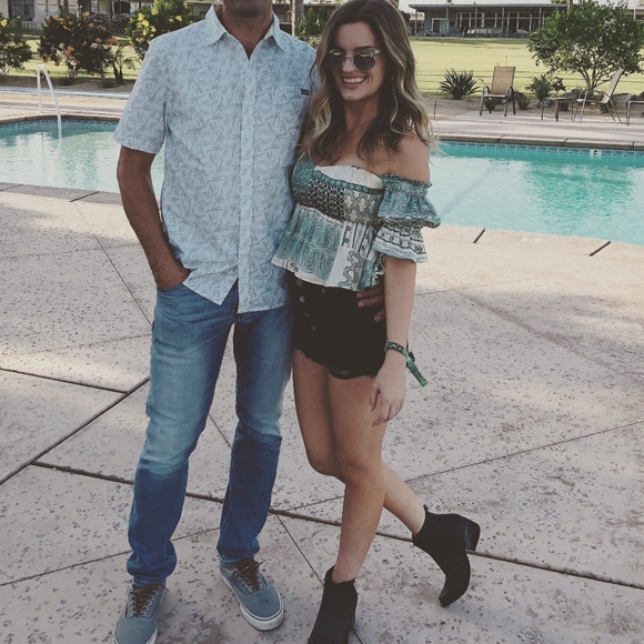 Stone Cold Fox Off The Shoulder Silk Top - Picture 2 of 5